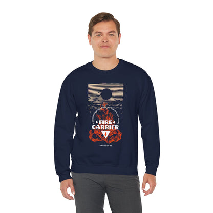 Fire Carrier Single Sided Heavy Blend Crewneck Sweatshirt