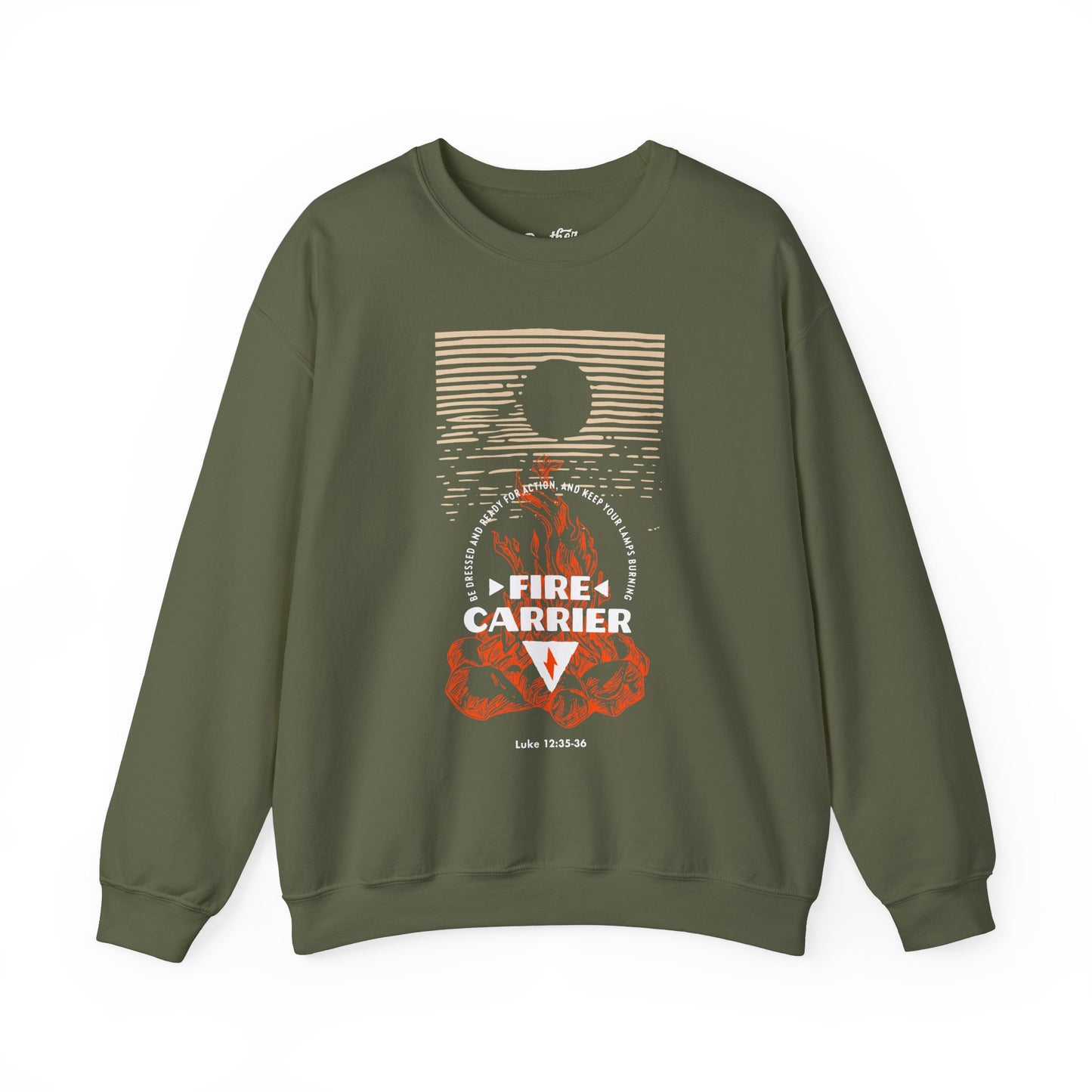 Fire Carrier Single Sided Heavy Blend Crewneck Sweatshirt