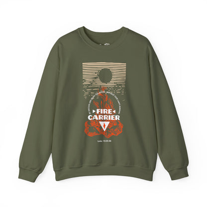 Fire Carrier Single Sided Heavy Blend Crewneck Sweatshirt