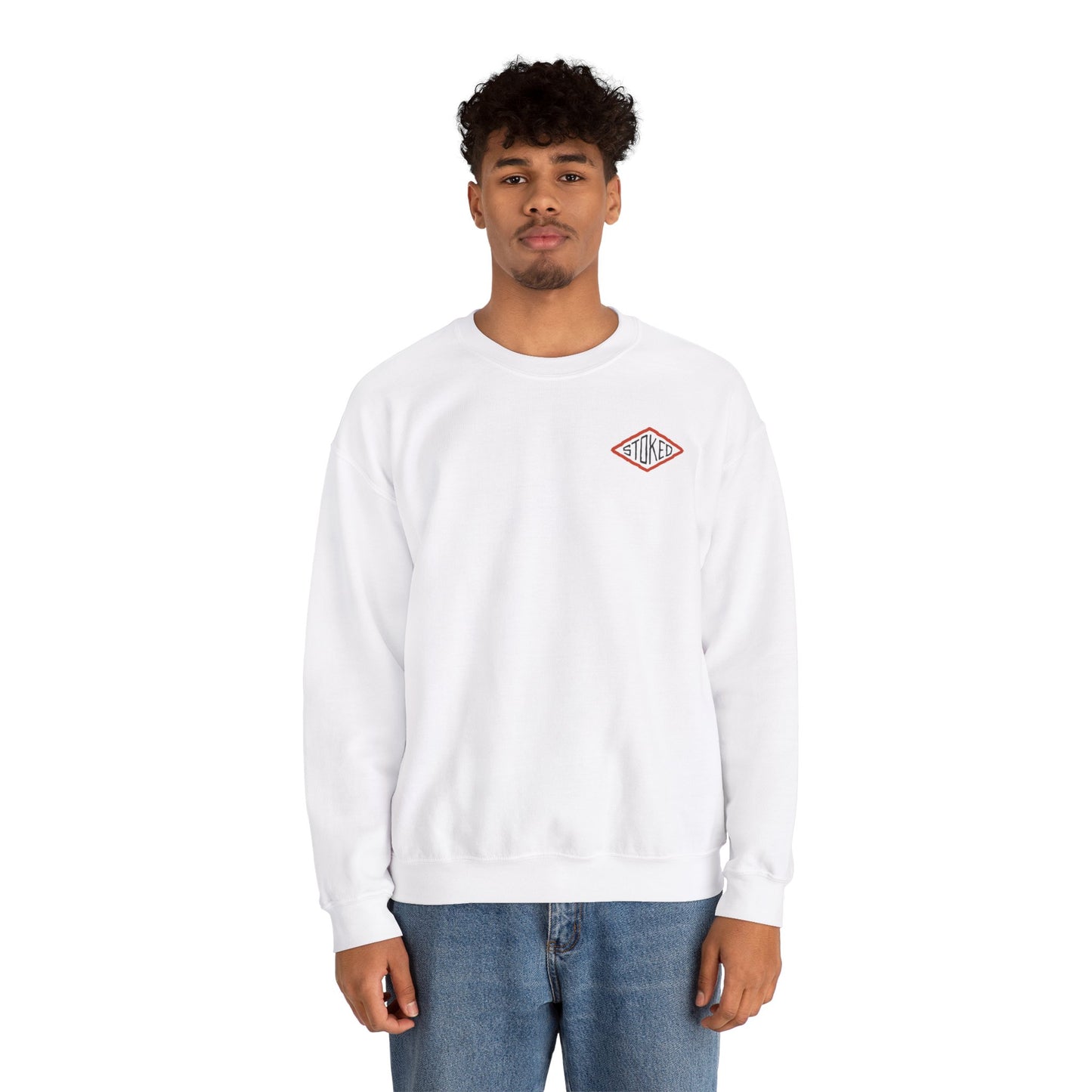 Stoked Double Sided Heavy Blend Crewneck Sweatshirt