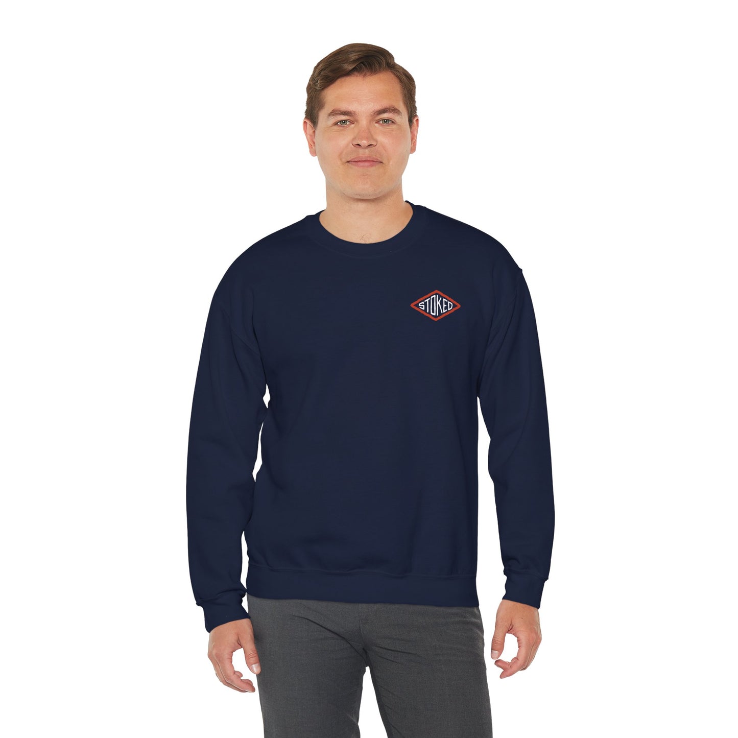 Stoked Double Sided Heavy Blend Crewneck Sweatshirt