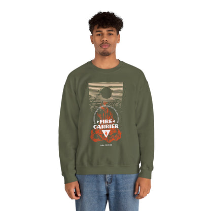 Fire Carrier Single Sided Heavy Blend Crewneck Sweatshirt