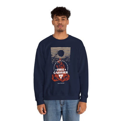 Fire Carrier Single Sided Heavy Blend Crewneck Sweatshirt