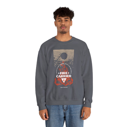 Fire Carrier Single Sided Heavy Blend Crewneck Sweatshirt