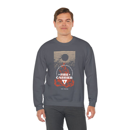 Fire Carrier Single Sided Heavy Blend Crewneck Sweatshirt