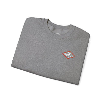 Stoked Double Sided Heavy Blend Crewneck Sweatshirt