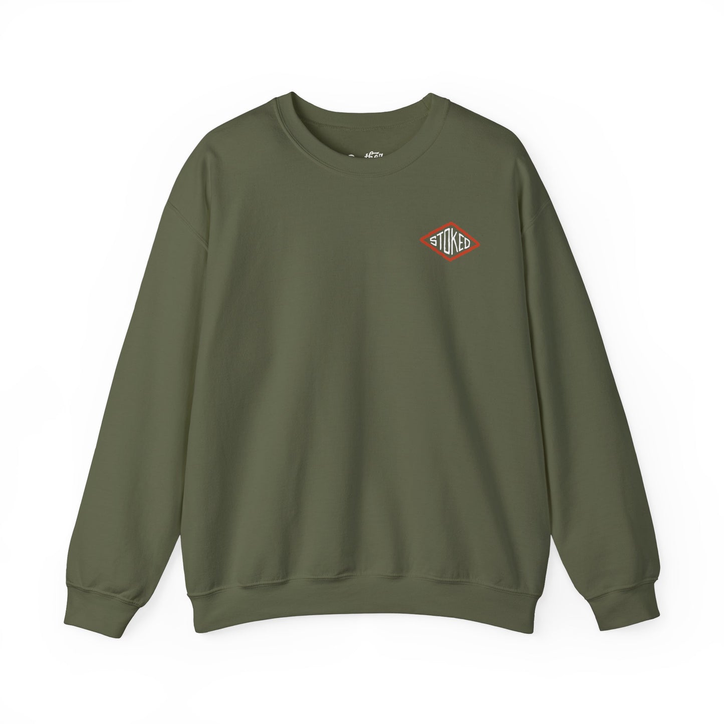 Stoked Double Sided Heavy Blend Crewneck Sweatshirt