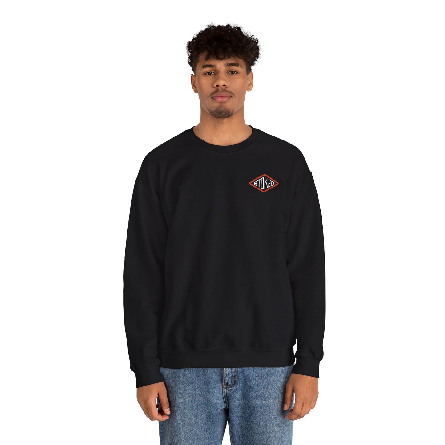 Stoked Double Sided Heavy Blend Crewneck Sweatshirt