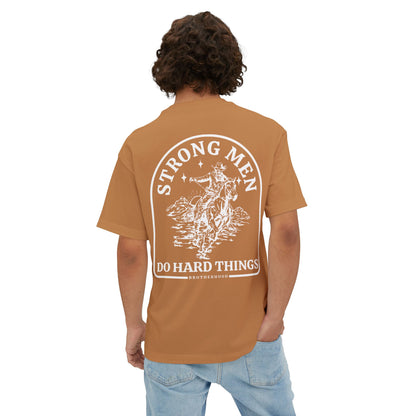 Strong Men Do Hard Things Oversized Boxy Tee