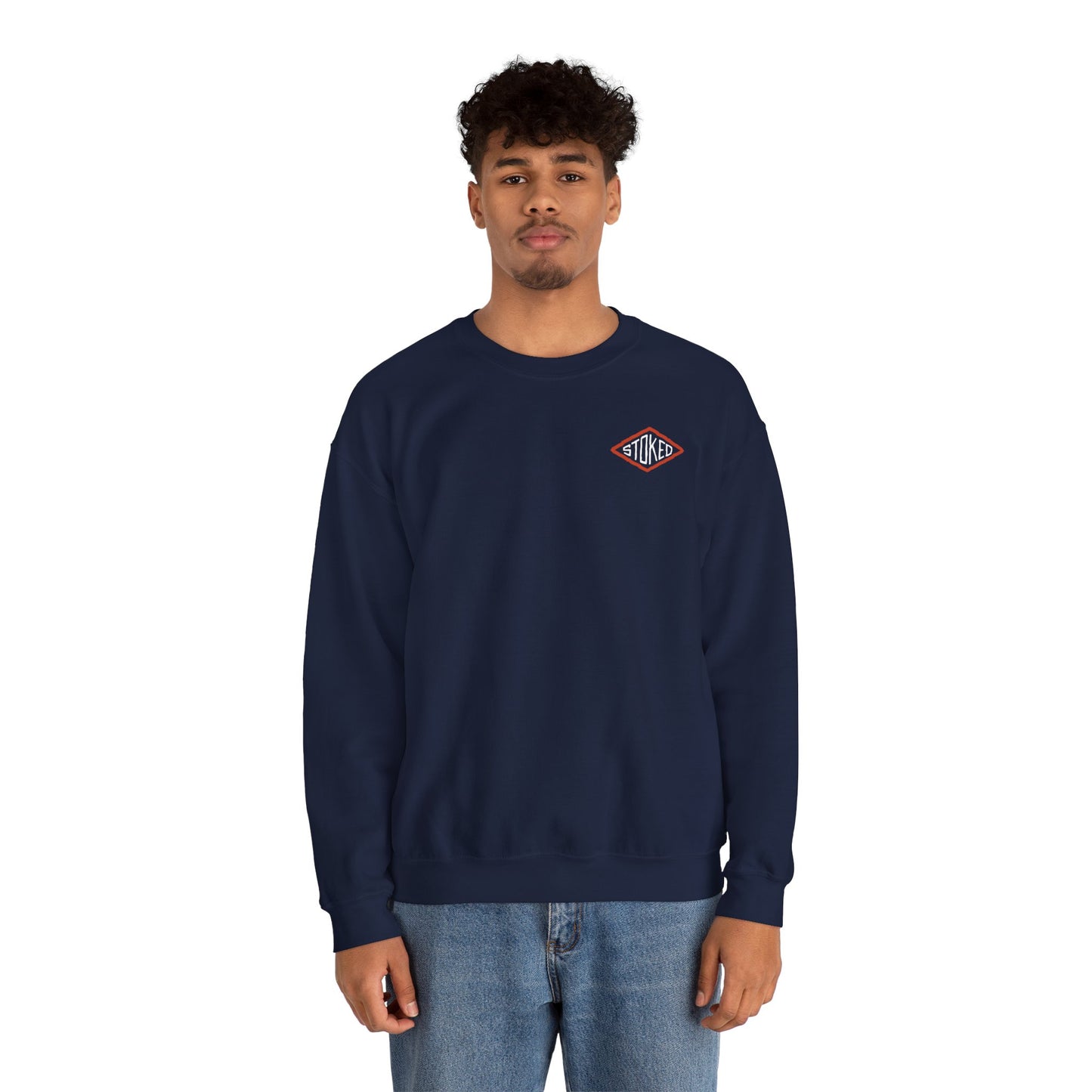 Stoked Double Sided Heavy Blend Crewneck Sweatshirt